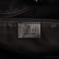 مملوكة مسبقًا حقيبة يد توتس غوتشى سوكى جلد غوتشيسيما أسود متوسطة 