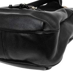 Pre Owned حقيبة هوبو غوتشي ايميلي جلد أسود متوسطة