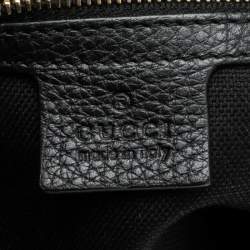 Pre Owned حقيبة هوبو غوتشي ايميلي جلد أسود متوسطة