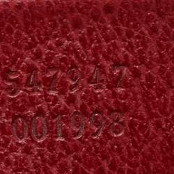 Pre Owned Gucci Red/Beige Leather And Coated Canvas Web GG Supreme Flora Printed Ophidia Tote