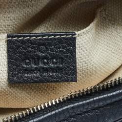 مملوكة مسبقًا حقيبة كروس غوتشي سوهو ديسكو جلد أسود بسلسلة