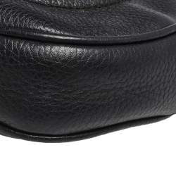 مملوكة مسبقًا حقيبة كروس غوتشي سوهو ديسكو جلد أسود بسلسلة