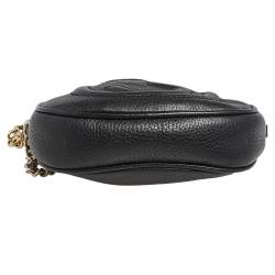 مملوكة مسبقًا حقيبة كروس غوتشي سوهو ديسكو جلد أسود بسلسلة