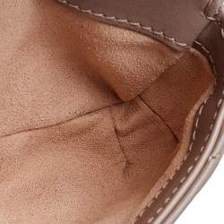 Pre Owned Gucci Beige Leather GG Marmont Chain Coin Purse