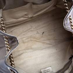 مملوكة مسبقًا حقيبة كتف غوتشي سوهو جلد ذهبي فاتح متوسطة