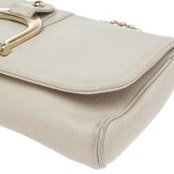 Pre Owned Gucci Cream Leather Greenwich Shoulder Bag