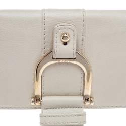 Pre Owned Gucci Cream Leather Greenwich Shoulder Bag