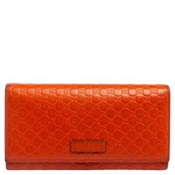 GUCCI Microguccissima GG Leather Long Wallet 449396 Red