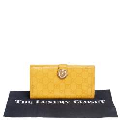 مملوكة مسبقًا محفظة كونتيننتال غوتشي هيستريا جلد غوتشيسيما مستردة