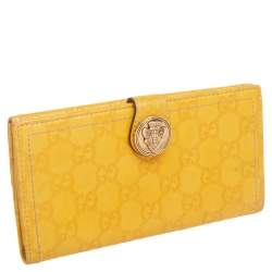 مملوكة مسبقًا محفظة كونتيننتال غوتشي هيستريا جلد غوتشيسيما مستردة