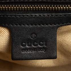 Pre Owned Gucci Black Microguccissima Patent Leather Small Nice Bag