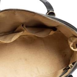 Pre Owned Gucci Black Microguccissima Patent Leather Small Nice Bag