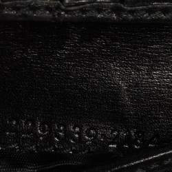 Pre Owned محفظة غوتشي فرنش جي متش ابك جلد أسود