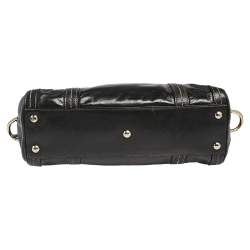 Pre Owned Gucci Black Leather Duchessa Boston Bag