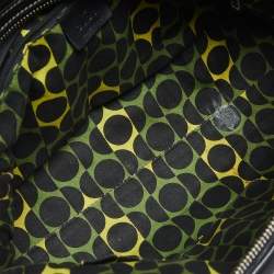 Pre Owned Gucci Black Leather Duchessa Boston Bag