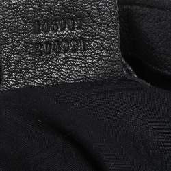 Pre Owned Gucci Black Leather New Jackie Bamboo Hobo