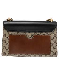 Pre Owned حقيبة كتف غوتشي جلد وكانفاس GG سوبريم ثلاثي اللون متوسطة بقفل