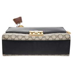 Pre Owned حقيبة كتف غوتشي جلد وكانفاس GG سوبريم ثلاثي اللون متوسطة بقفل