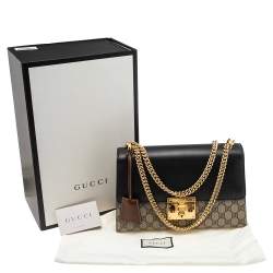 Pre Owned حقيبة كتف غوتشي جلد وكانفاس GG سوبريم ثلاثي اللون متوسطة بقفل