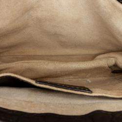 Pre Owned Gucci Black Leather 1973 Shoulder Bags