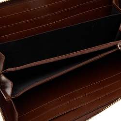 Pre Owned محفظة غوتشي كانفاس جي جي سوبريم  بيج/بني فاتح بسحاب ملتف