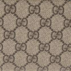 Pre Owned محفظة غوتشي كانفاس جي جي سوبريم  بيج/بني فاتح بسحاب ملتف