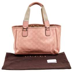 Pre Owned حقيبة يد توتس غوتشي جلد غوتشيسيما وردية