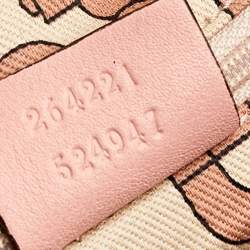 Pre Owned حقيبة يد توتس غوتشي جلد غوتشيسيما وردية