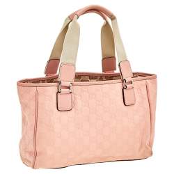 Pre Owned حقيبة يد توتس غوتشي جلد غوتشيسيما وردية