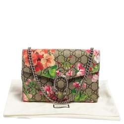 Pre Owned محفظة بسلسلة غوتشي كانفاس جي جي سوبريم متعدد الألوان مورد مزين ديونيسوس 