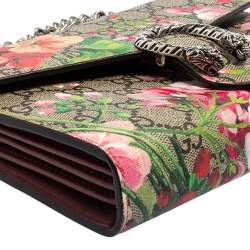 Pre Owned محفظة بسلسلة غوتشي كانفاس جي جي سوبريم متعدد الألوان مورد مزين ديونيسوس 