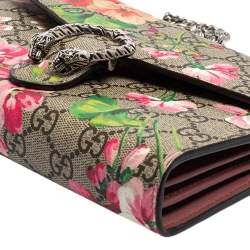 Pre Owned محفظة بسلسلة غوتشي كانفاس جي جي سوبريم متعدد الألوان مورد مزين ديونيسوس 
