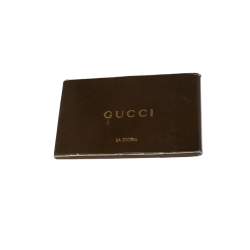 Pre Owned Gucci Black/Navy Blue GG Canvas and Leather D-Ring Tote
