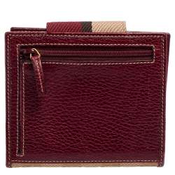 Pre Owned Gucci Multicolor GG Canvas and Leather Web Flap French Wallet