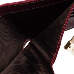 Pre Owned Gucci Multicolor GG Canvas and Leather Web Flap French Wallet