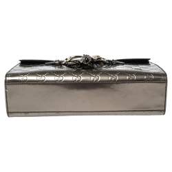 مملوكة مسبقًا Gucci Metallic Guccissima Patent Leather Medium Emily Chain Shoulder Bag