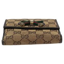 Gucci GG Canvas And Leather Princy Compact Wallet