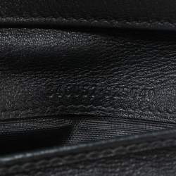 Pre Owned محفظة كونتيننتال غوتشي جلد غوتشيسيما أسود بقلاب