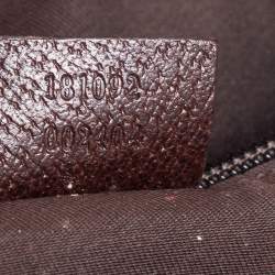 Pre Owned Gucci Beige/Brown GG Canvas Medium Web Messenger Bag