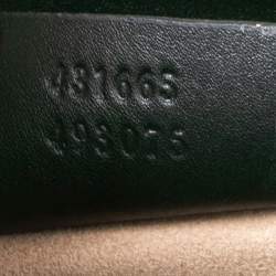 Pre Owned حقيبة غوتشي سيلفي جاكار مطرزة بالزهور أخضر متوسطة بيد علوية