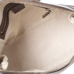 Pre Owned حقيبة ساتشل غوتشي نايس دوم جلد وكانفاس سوبريم جي جي بيج/بني