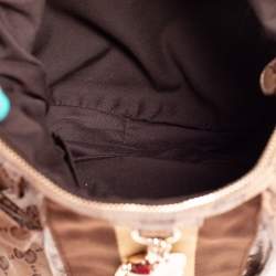 Pre Owned Gucci Beige/Ebony GG Crystal Coated Canvas Hobo