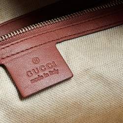 Gucci Rust Microguccissima Leather Bree Tote