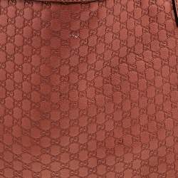 Gucci Rust Microguccissima Leather Bree Tote