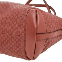 Gucci Rust Microguccissima Leather Bree Tote