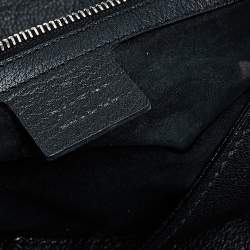 Pre Owned حقيبة غوتشي بلوندي جلد أسود بقلاب ويد علوية