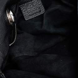 Pre Owned حقيبة غوتشي بلوندي جلد أسود بقلاب ويد علوية