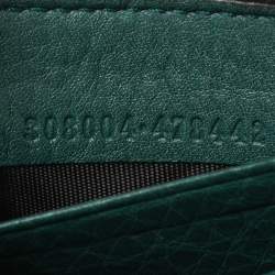 مملوكة مسبقًا محفظة غوتشي سحاب محيط زوهو جلد أخضر