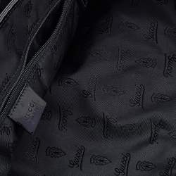 مملوكة مسبقًا حقيبة يد توتس غوتشي جلد لامع وكانفاس GG أسود