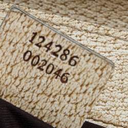 Pre Owned Gucci Beige/Cream GG Canvas And Leather Turnlock Shoulder Bag